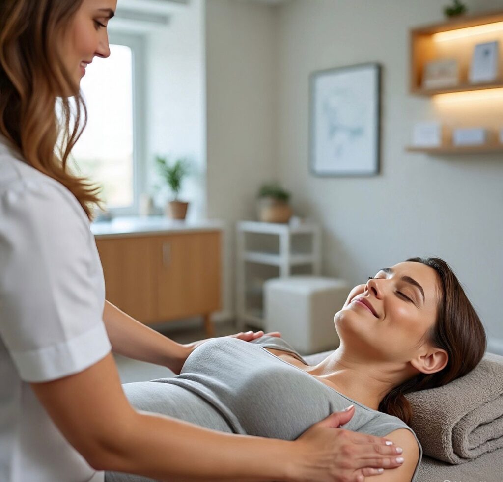 Postnatal physiotherapy at home in Gurgaon by female physiotherapist