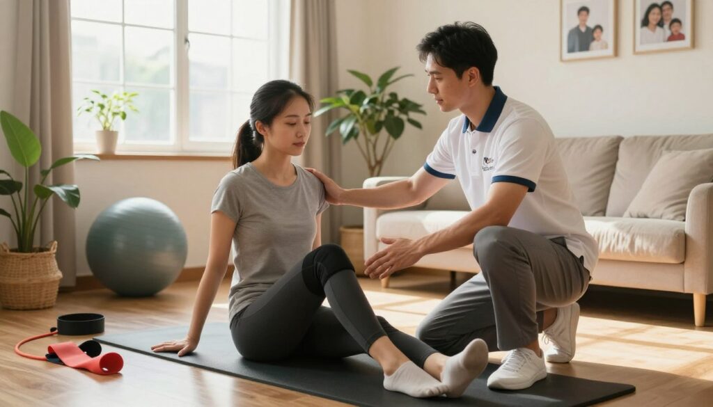 Contact home physiotherapy by myoheal pohysiotherapy
