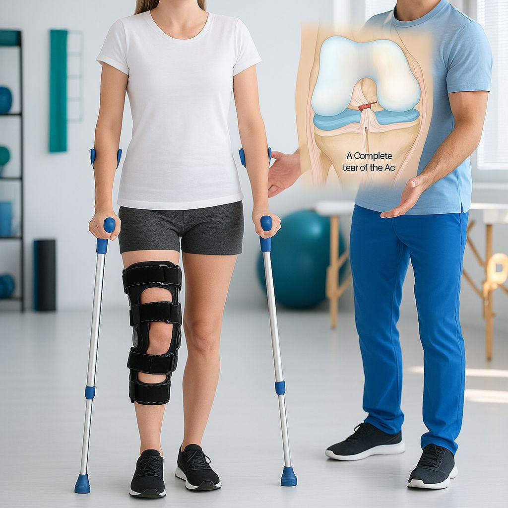 knee ligament injury manual therapy treatment in Gurgaon physiotherapy clinic