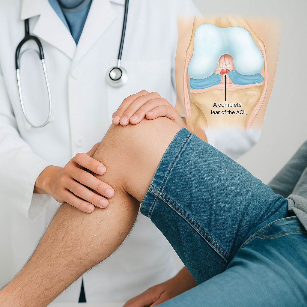 ACL tear physiotherapy in Gurgaon knee rehabilitation exercise session