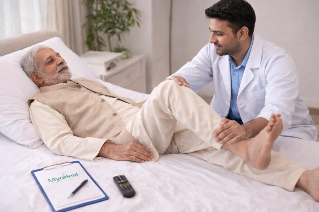 elderly physiotherapy at home in Gurgaon session