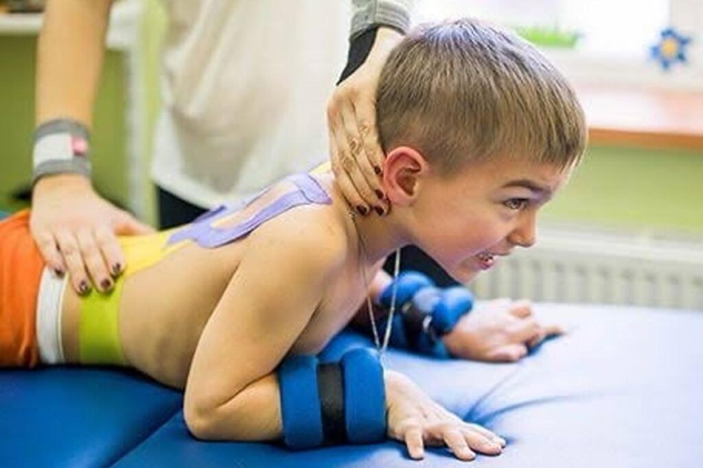 Pediatric physiotherapy treatment for child development and mobility improvement