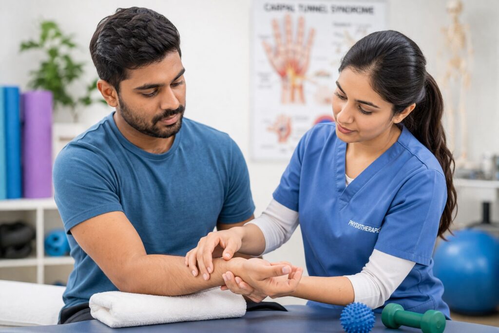 median nerve compression treatment physiotherapy Gurgaon